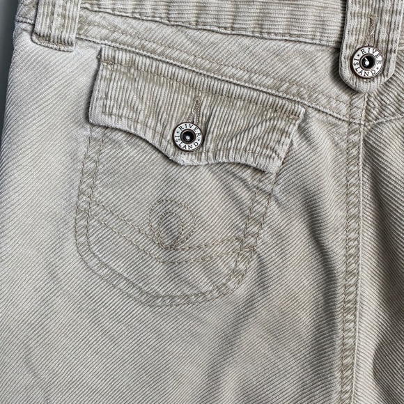 River‎ Island Women's Cream Corduroy Button Mini Skirt Size UK10 - Picture 6 of 14